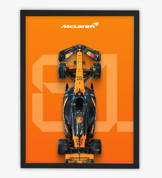 MCLAREN 4 FRAMED