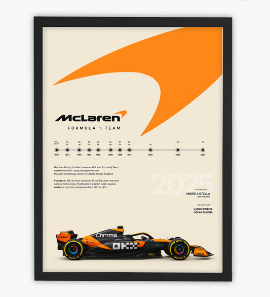 MCLAREN 6 FRAMED